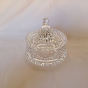 Nachtmann Bleikristall Crystal W. Germany Lidded Cut Glass Candy Sugar Jar Dish